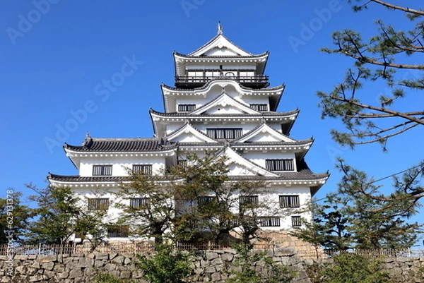 Fototapeta 福山城の天守閣