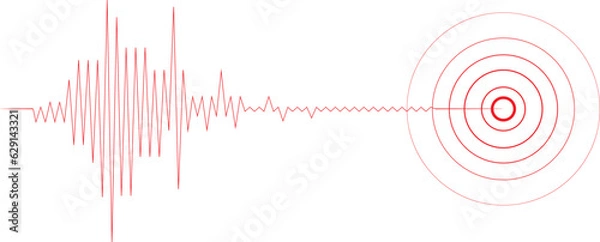 Obraz 지진관련 디자인에 유용한 벡터 일러스트