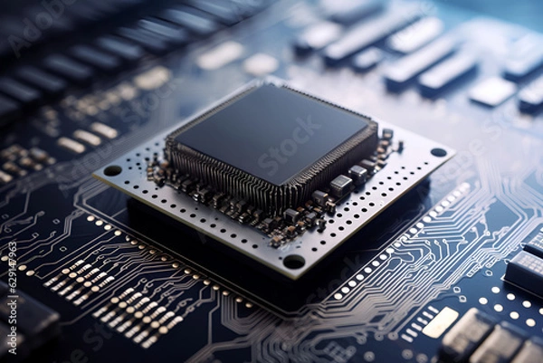 Fototapeta Künstliche Intelligenz Computer Chip.
