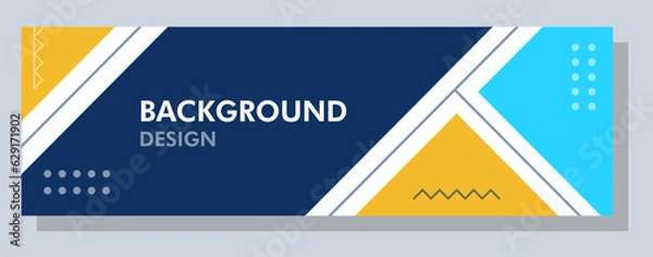 Obraz Abstract banner design. Vector shape background. Modern Graphic Template Banner pattern for social media and web sites.