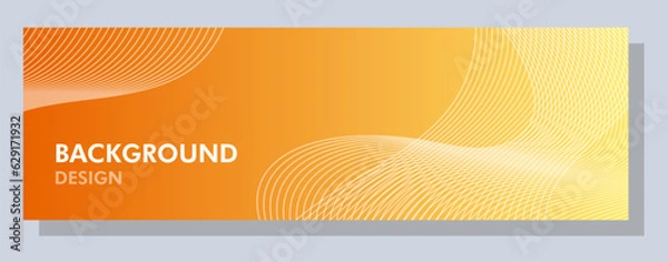 Obraz Abstract banner design. Vector shape background. Modern Graphic Template Banner pattern for social media and web sites.