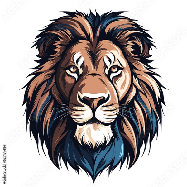Obraz lion head mascot vector