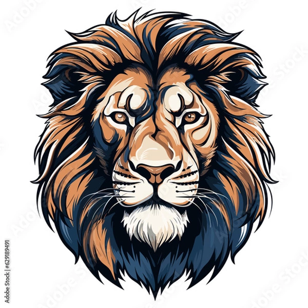 Obraz lion head mascot vector 