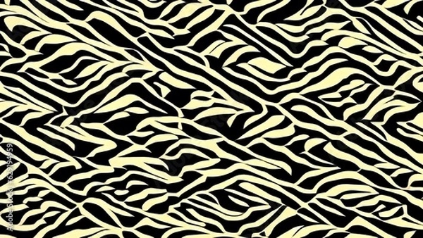 Obraz Silk Fabric - Flowes Pattern - Generative AI 
