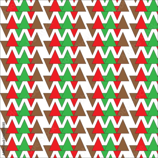 Fototapeta Seamless geometric pattern with triangles for all-purpose