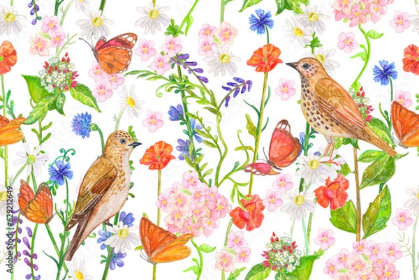 Obraz seamless floral pattern