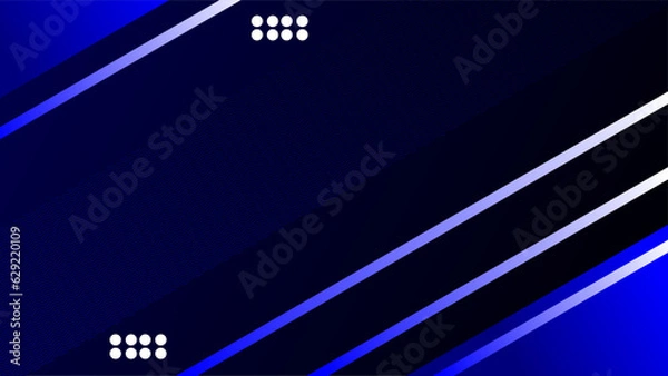 Fototapeta Diagonal rectangles dark blue geometric gradient background