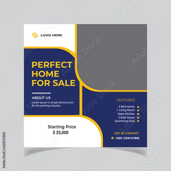 Obraz Creative Letterhead design with modern