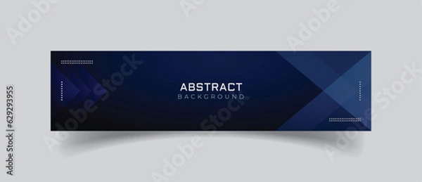 Obraz Linkedin banner design with abstract background