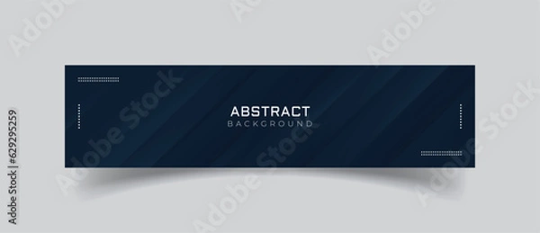 Obraz Linkedin banner with blue abstract background