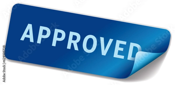Obraz label approved
