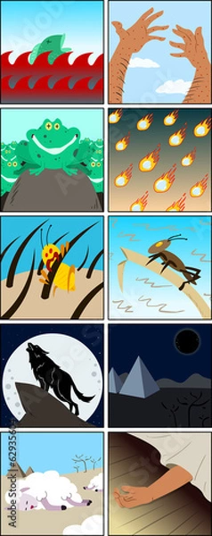 Obraz Ten Plagues From Passover