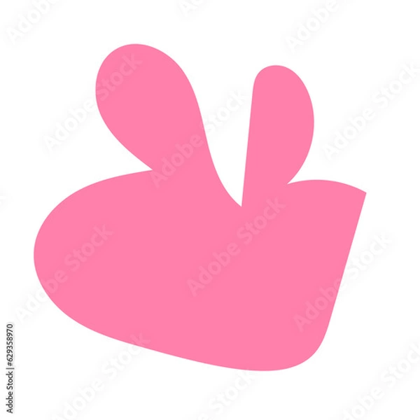 Obraz Pink vectors abstract shapes