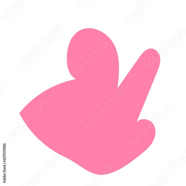 Obraz Pink vectors abstract shapes