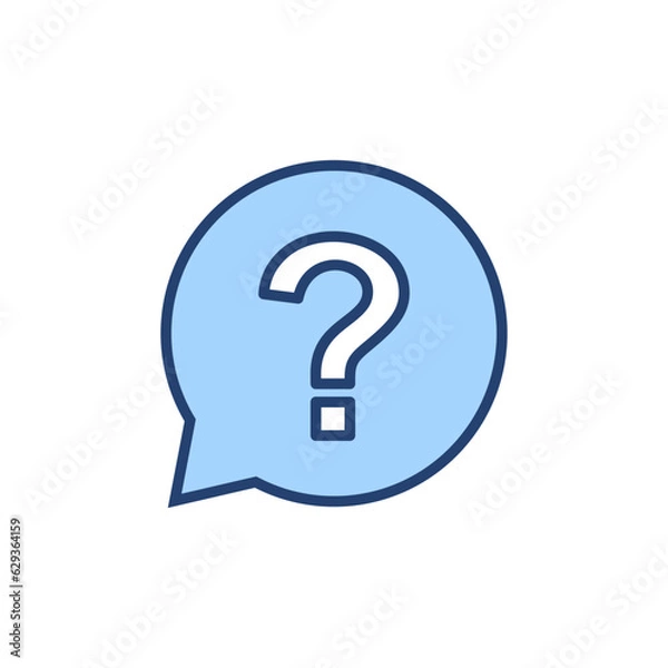 Obraz Question icon vector. question mark sign and symbol
