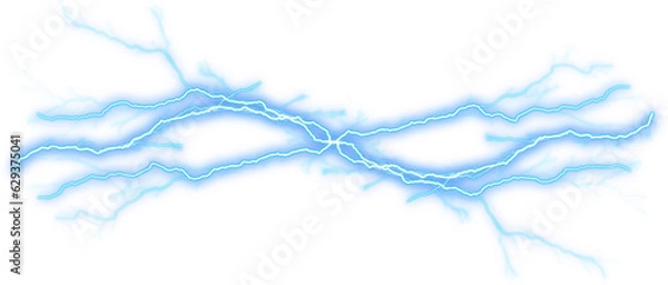 Obraz abstract techno Blue electric lighting effect