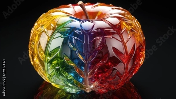 Fototapeta crystal ball in the dark