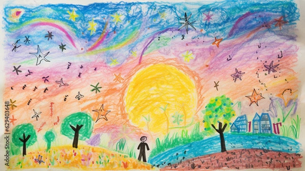 Obraz 子供が描いたような絵