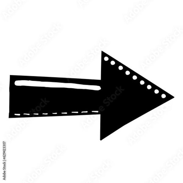 Fototapeta arrow isolated on white