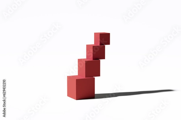 Obraz Business career growth, progress and improvement concept.