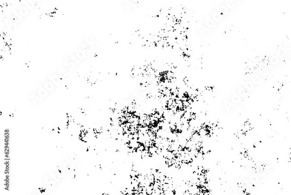 Fototapeta Rough black and white texture vector. Grunge distressed overlay texture. Abstract textured effect background