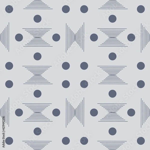 Obraz Abstract circles and lines seamless pattern