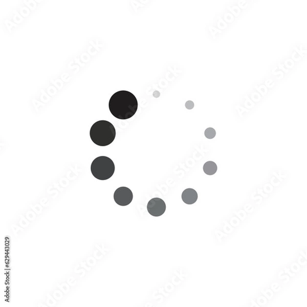 Fototapeta buffering icon vector