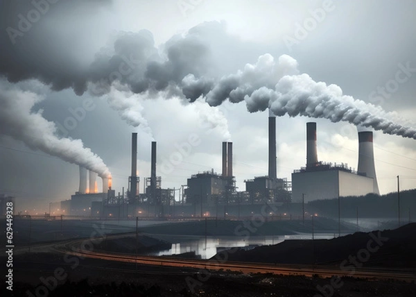 Fototapeta Usine 2 IA