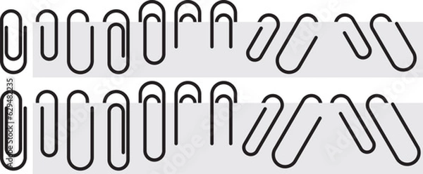 Obraz モノクロのクリップのベクターイラストセット