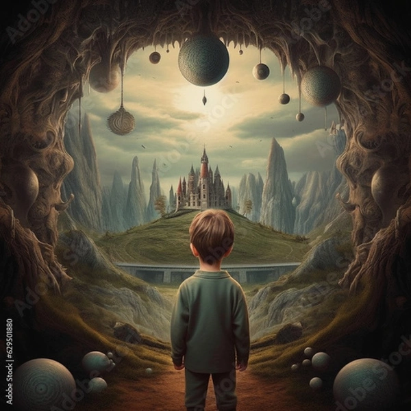 Obraz the person in the space