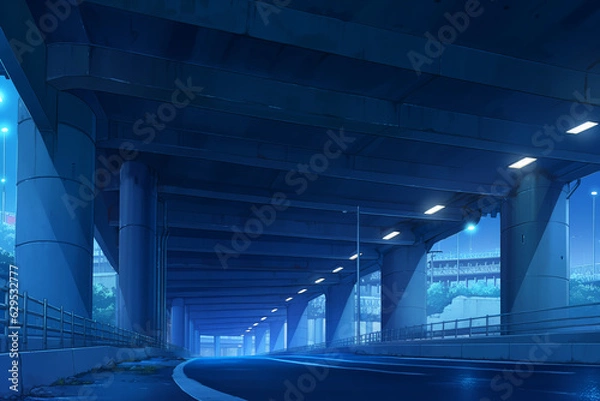 Fototapeta 高架下道路