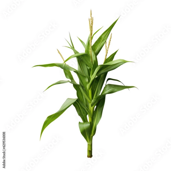 Obraz Bound Together Cornstalks isolated on transparent background. Generative AI.