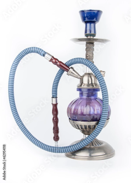 Obraz Eastern hookah isolated on white background