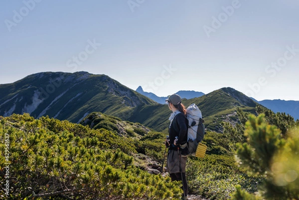 Fototapeta 笠ヶ岳登山
