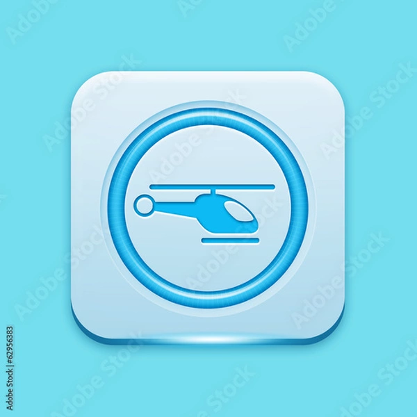 Obraz Blue icon edge light