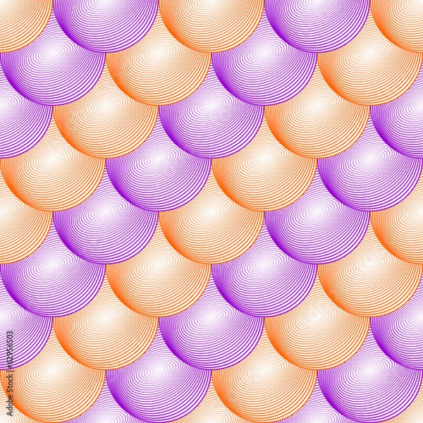 Fototapeta Design seamless colorful volumetric sphere geometric lines patte
