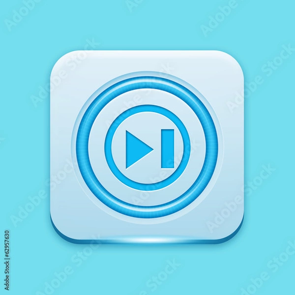 Obraz Blue icon edge light