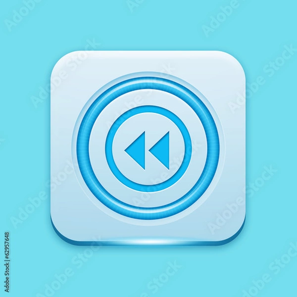 Obraz Blue icon edge light