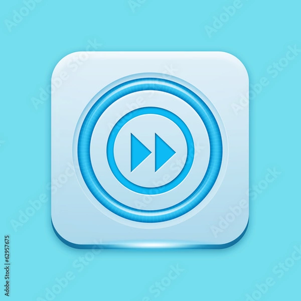 Obraz Blue icon edge light