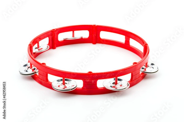 Obraz Isolated tambourine