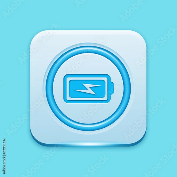 Fototapeta Blue icon edge light