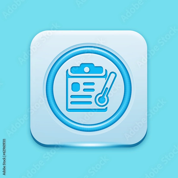 Fototapeta Blue icon edge light