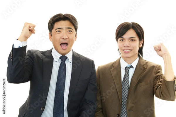 Fototapeta 笑顔のビジネスマン