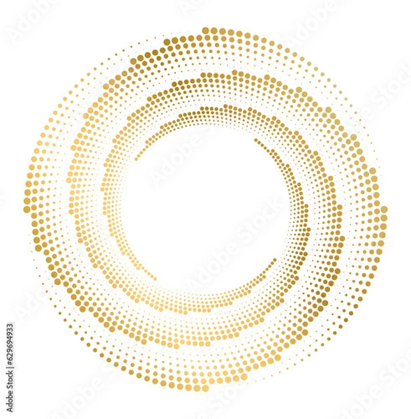 Fototapeta Design elements. Wave of many purple lines circle ring. Abstract vertical wavy stripes on white background isolated. Vector illustration EPS 10. Colorful waves with lines created using Blend Too