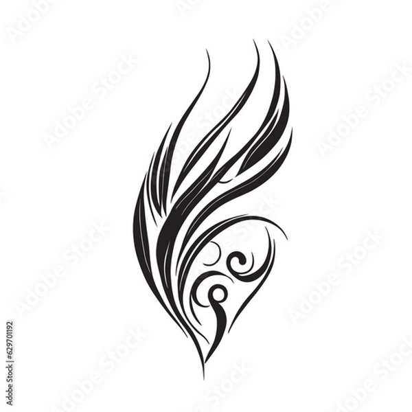 Fototapeta Beautiful vector pen pattern