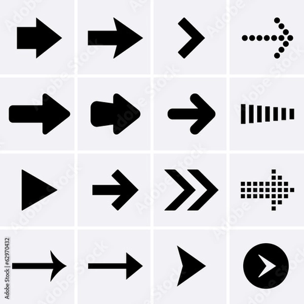Fototapeta Arrow Icons.