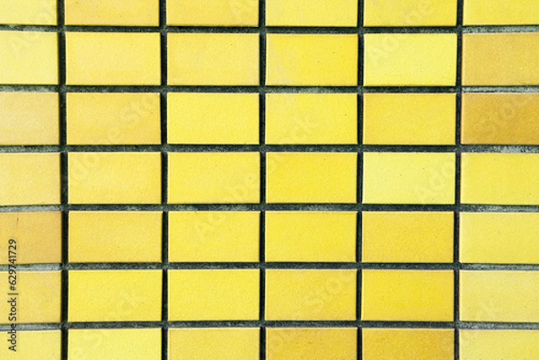 Fototapeta タイル_ブロック_黄色
