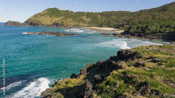 Obraz view of the coast of the sea, New South Wales, Australia