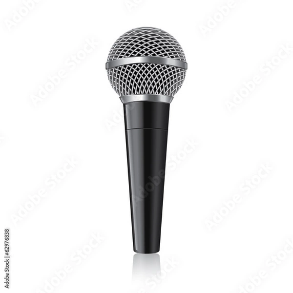 Obraz Nowoczesna ilustracja wektorowa mikrofonu