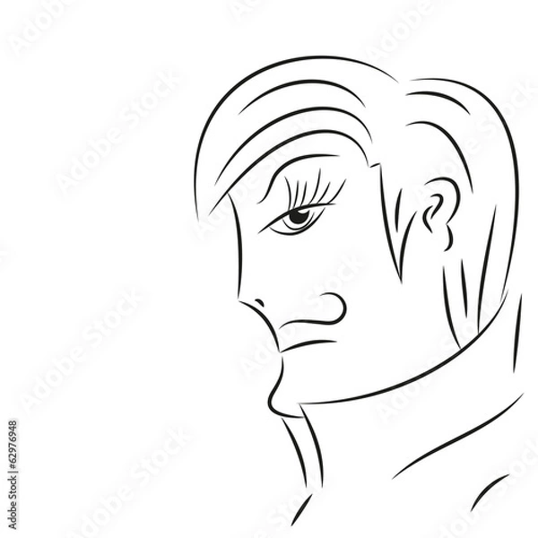 Fototapeta strict man